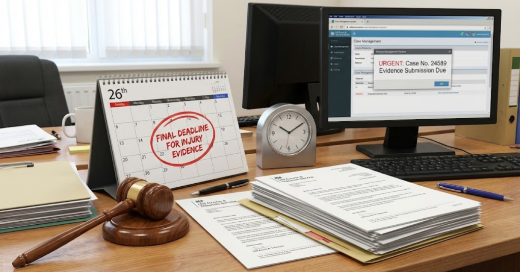 Injury Claim Evidence Deadlines: Time Limits You Must Know