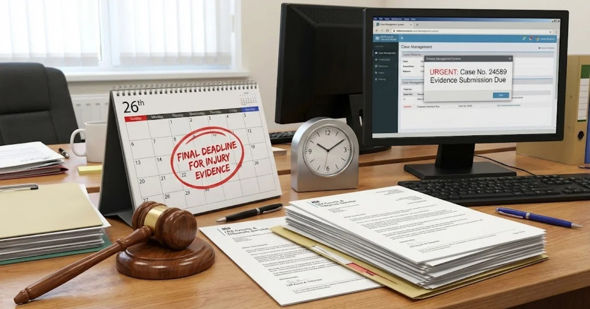 Injury Claim Evidence Deadlines